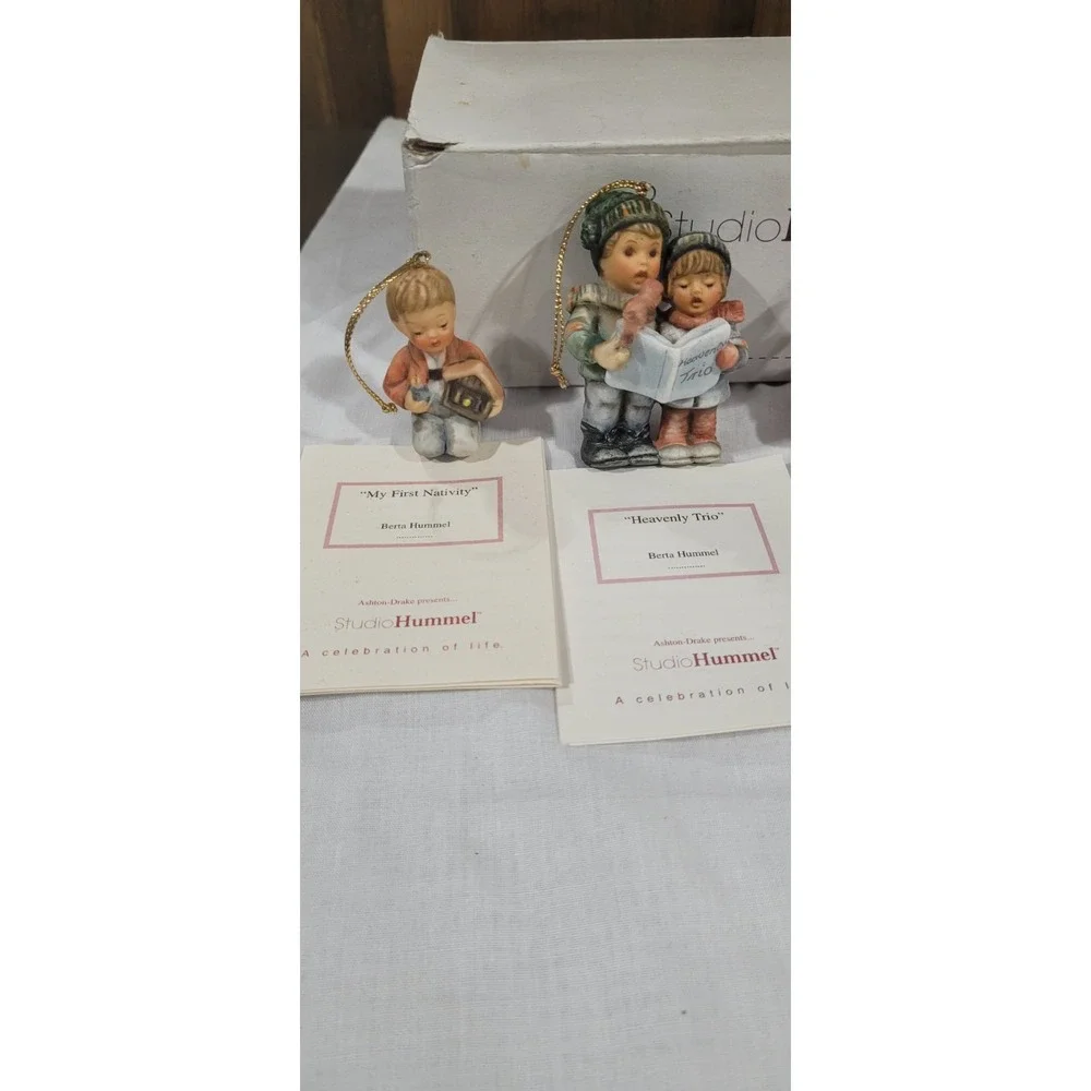 Studio Hummel Ornaments Set Of 4 With Certificate Of Authenticity